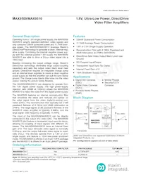 MAX9509ATA+T Datenblatt Cover