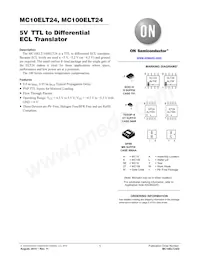 MC100ELT24MNR4G Datasheet Copertura