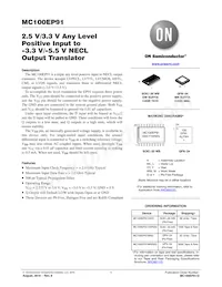 MC100EP91MNR2G Datenblatt Cover