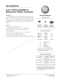 MC100EPT24DTR2G Datasheet Cover