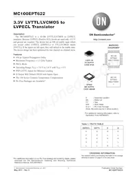 MC100EPT622MNR4G Datasheet Copertura