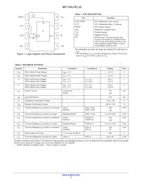 MC100LVEL32MNR4G數據表 頁面 2