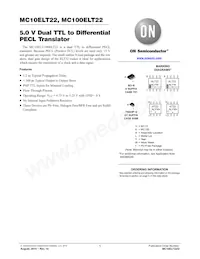 MC10ELT22DTR2G Datasheet Cover