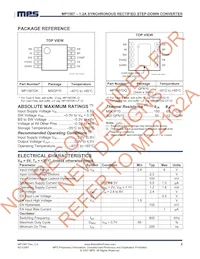 MP1567DK-LF數據表 頁面 2