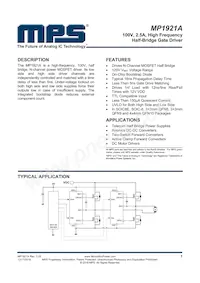 MP1921HR-A-LF-P Datasheet Copertura