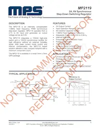 MP2119DQ-LF-P Datenblatt Cover