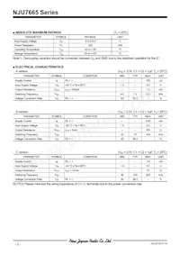 NJU7665AF-TE1# Datenblatt Seite 2