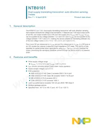 NTB0101GN Datasheet Copertura