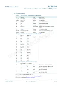 PCF8536AT/1 Datasheet Pagina 6