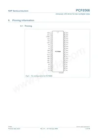 PCF8566T/S480/1 Datasheet Pagina 4