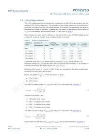 PCF8576DT/F2 Datasheet Pagina 9