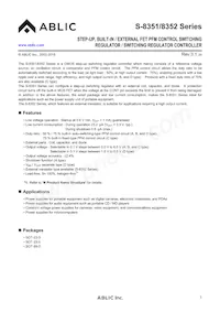 S-8351C50UA-J7JT2U Datasheet Copertura