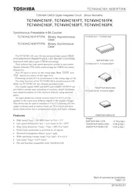 TC74VHC163FT(ELK Datasheet Copertura