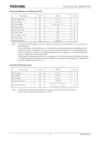 TC74VHC163FT(ELK Datasheet Pagina 5