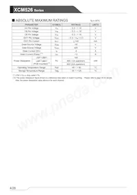 XCM526BD9ADR-G Datasheet Pagina 4