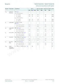 74AHCT164BQ-Q100X Datasheet Pagina 7