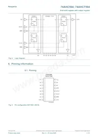 74AHCT594DB數據表 頁面 3