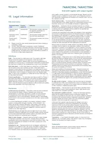 74AHCT594DB Datasheet Pagina 20