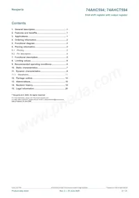 74AHCT594DB Datasheet Pagina 21