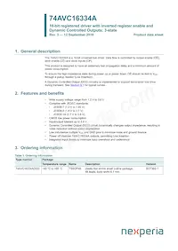 74AVC16334ADGG Datasheet Copertura