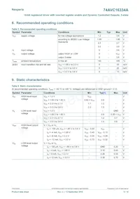 74AVC16334ADGG Datasheet Pagina 5