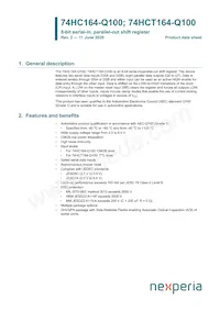 74HCT164BQ-Q100X Datasheet Copertura