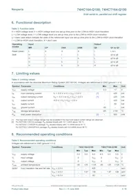 74HCT164BQ-Q100X Datasheet Pagina 4