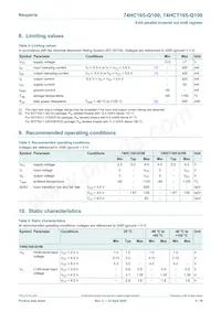 74HCT165D-Q100數據表 頁面 5