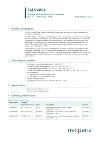 74LV4094DB Datenblatt Cover