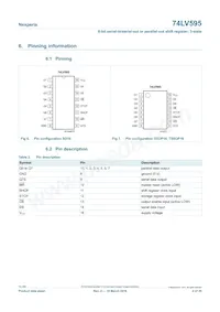 74LV595PW/AUJ Datasheet Page 4