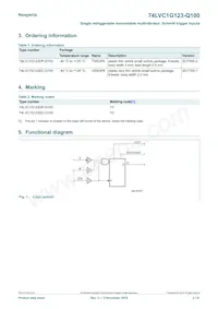 74LVC1G123DP-Q100H Datenblatt Seite 2