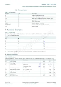 74LVC1G123DP-Q100H Datasheet Page 4