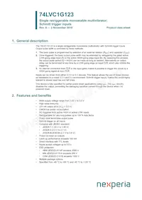 74LVC1G123GM Datasheet Cover