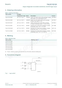 74LVC1G123GM Datasheet Pagina 2