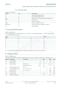 74LVC1G123GM數據表 頁面 4