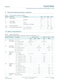 74LVC595AD Datasheet Pagina 6