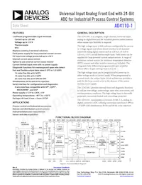 AD4110-1BCPZ-RL數據表 封面