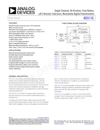 AD5116BCPZ80-RL7 Datasheet Copertura