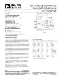 AD5122AWBCPZ10-RL7 Datenblatt Cover