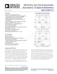 AD5173BRMZ50-RL7 Datenblatt Cover
