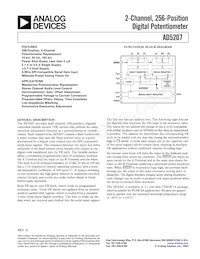 AD5207BRU50-REEL7 Datenblatt Cover