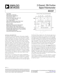 AD5207BRU50-REEL7 Datasheet Copertura