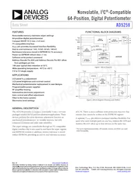 AD5258BRMZ100-R7 Datenblatt Cover