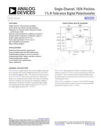 AD5293BRUZ-50-RL7 Datasheet Cover