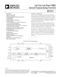 AD73311ARZ-REEL Datasheet Cover