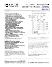 AD9520-1BCPZ-REEL7 Datenblatt Cover