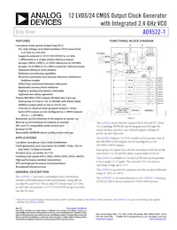 AD9522-1BCPZ-REEL7 Datenblatt Cover