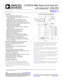 AD9522-4BCPZ-REEL7數據表 封面