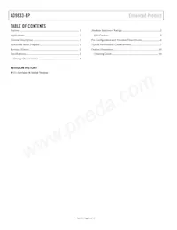 AD9833SRMZ-EP-RL7 Datasheet Pagina 2