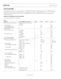 ADAU1361BCPZ-RL數據表 頁面 4